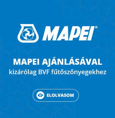 MAPEI ajánlás BVF padlófűtésekhez