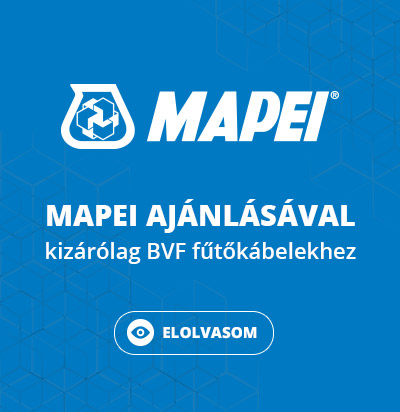 MAPEI ajánlás BVF padlófűtésekhez