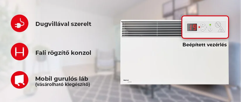 Intuis Tactic elektromos fűtőpanel – enteriőrfotó