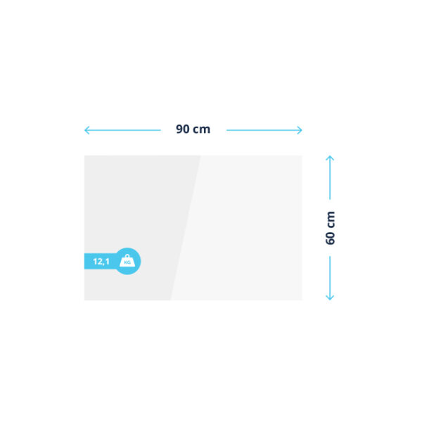 BVF PG 600W fehér üveg infrapanel [csomagolássérült]