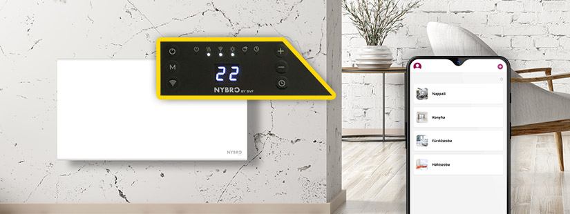 BVF Nybro elektromos wifi fűtőpanel