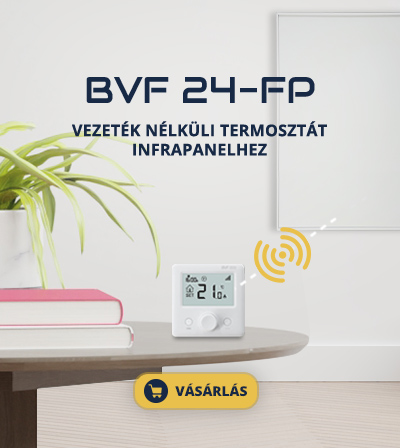 BVF 24-FP vezeték nélküli termosztát infrapanelhez