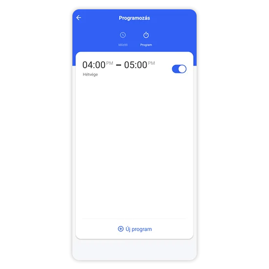 Program funkció – időszakok