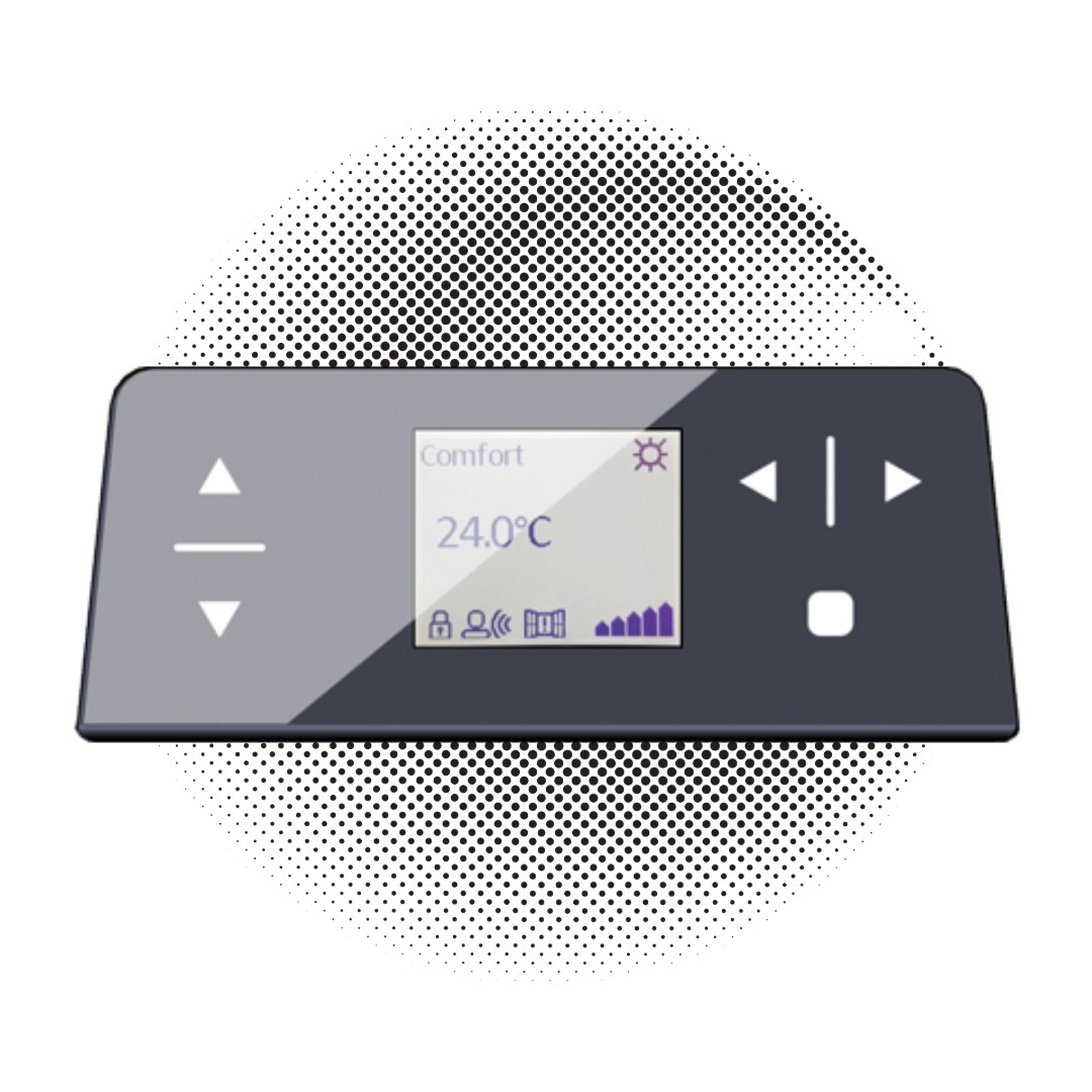Radialight Aetherea fűtőpanel üveg előlappal Radialight Aetherea fűtőpanel