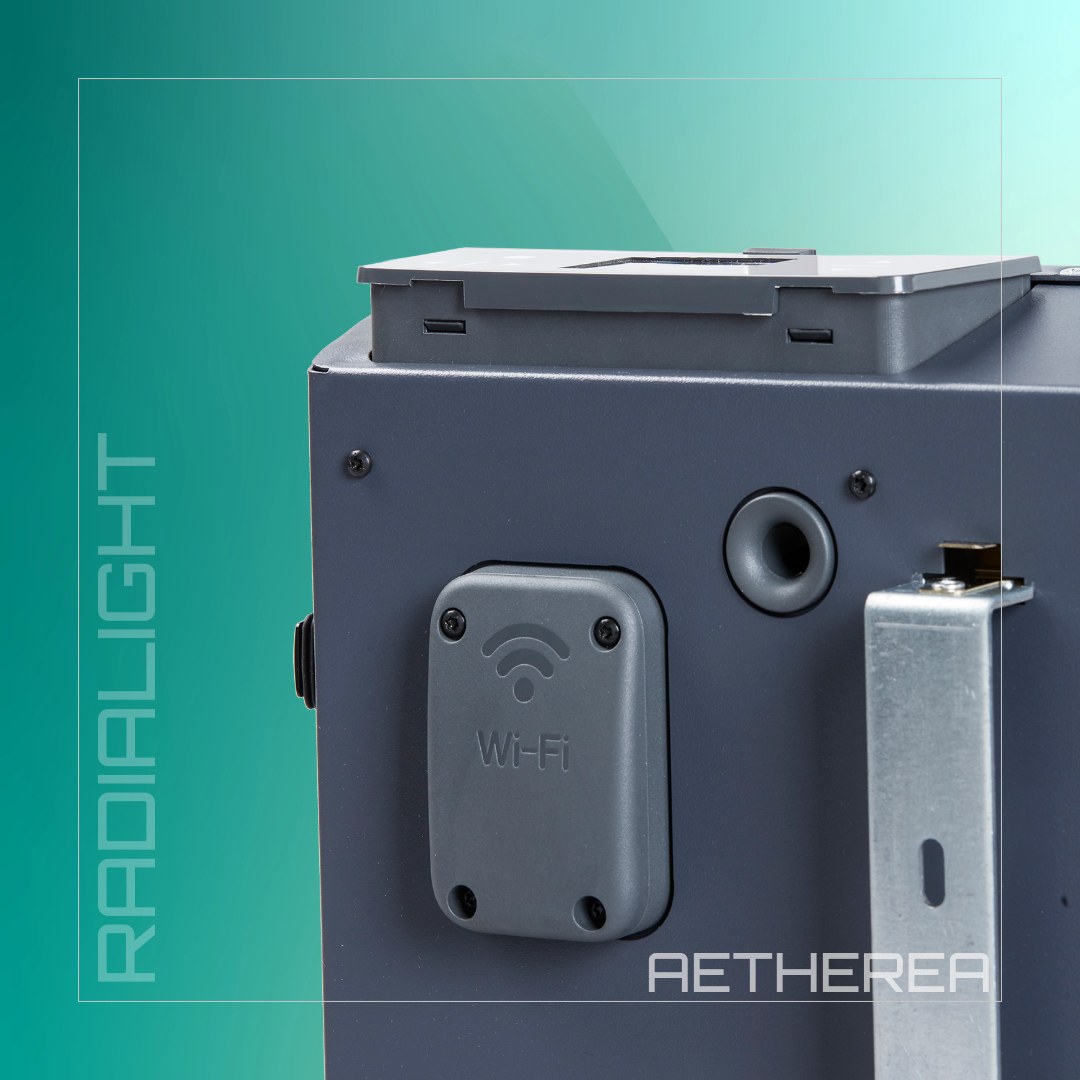 Radialight Aetherea fűtőpanel üveg előlappal Radialight Aetherea fűtőpanel