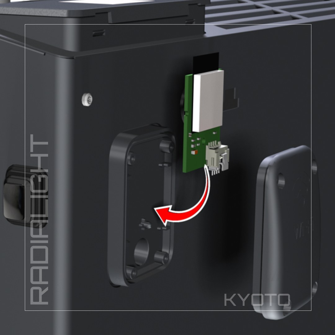 Radialight Kyoto fűtőpanel WiFi modul