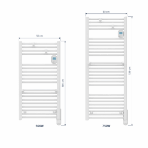 Intuis Ezybain törölközőszárító radiátor 500W és 750W