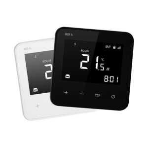 BVF 801 WiFi szobatermosztát fekete és fehér színben