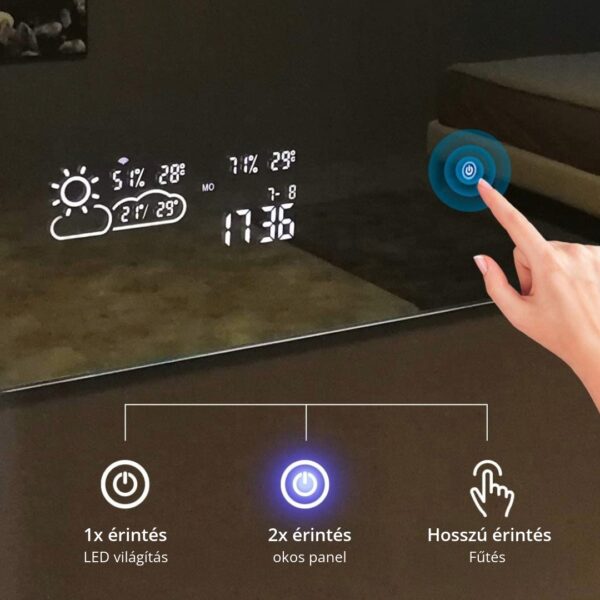 BVF ADELIG fűthető tükör Bluetooth hangszóróval bvf adelig