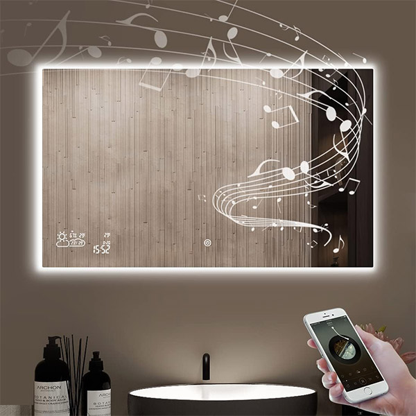 Alternative view of BVF ADELIG fűthető tükör Bluetooth hangszóróval