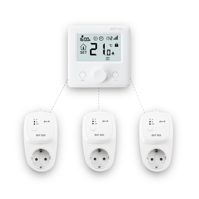 BVF 24-FA – RF termosztát konnektor adapterrel BVF 24-FA – RF termosztát konnektor adapterrel - Image 2
